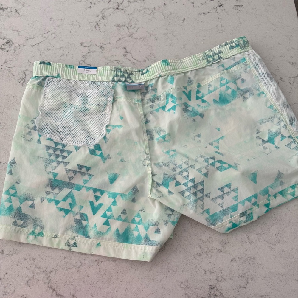 NWT-Columbia Women’s Sandy River Printed Aqua Short Sz XXL - Picture 8 of 12
